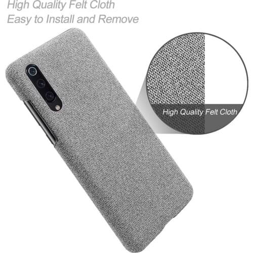 Anti-slip Ultra Thin Fabric Cloth Case for Xiaomi Mi 9 Anti-Drop Phone Bag Fitted Cover for Xiomi Mi 9 mi9 xiaomi9 9 SE Lite 9se
