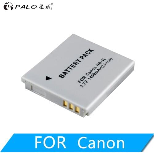 PALO NB-4L NB4L NB 4L 1400mAh Battery For Canon IXUS 30 40 50 55 60 65 80 100 I20 PowerShot SD1000 1100 Camera Battery