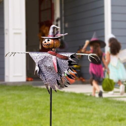 Halloween Scarecrow Lantern Ground Stake Scream Scarecrow Screaming Ghost Halloween Scary Witch Creative Decoration