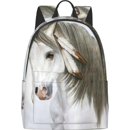Morning Mist Horse Girl backpack boy computer backpack man backpack woman backpack