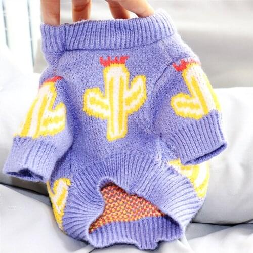 Cat Dog Sweater Coat Puppy Pet Dog Clothes Knit Apparel Chihuahua Yorkshire Terrier Poodle Bichon Pomeranian Clothing Outfit