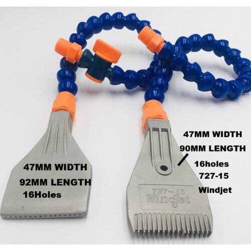 1/4“ Stainless Steel blowing nozzle,Air knife Flat Fan plastic nozzle,air blow jet spray with 300MM PP Pipe