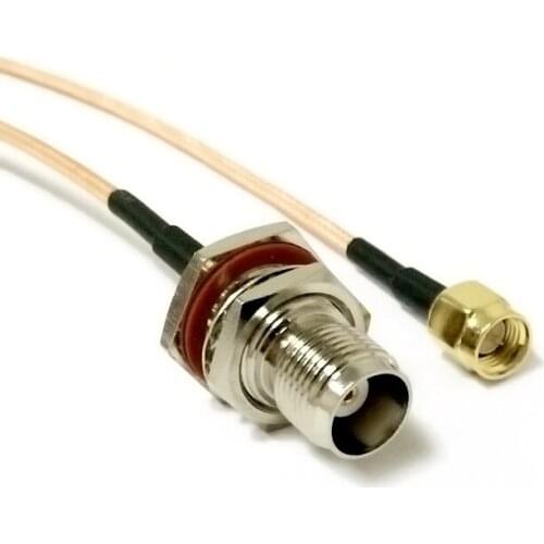 1PC New SMA Male plug To TNC Female bulkhead nut jumper cable RG316 Wholesale Fast Ship 15CM Adapter for wireless modem