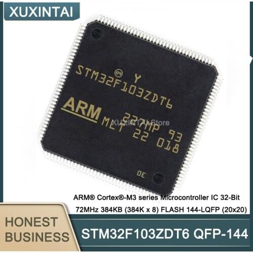10Pcs/Lot STM32F103ZDT6 STM32F103 ARM® Cortex®-M3 series Microcontroller IC 32-Bit 72MHz 384KB (384K x 8) FLASH 144-LQFP (20x20)