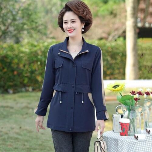 2021 Spring Autumn Long Trench Coat Plus size Women Trench Coats Female Outwear Casual Fashion Windbreaker Overcoat Khaki 5XL