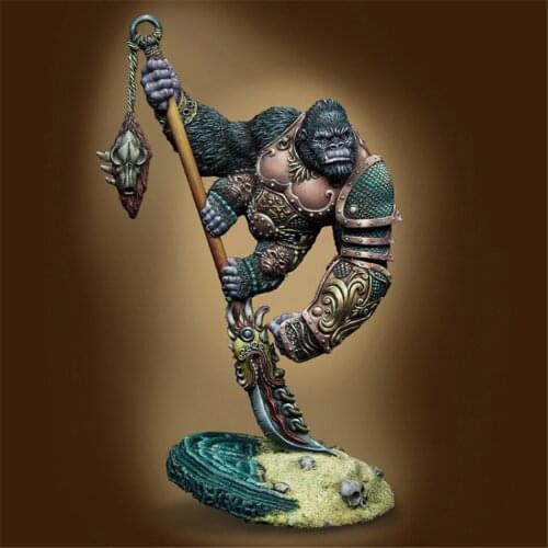 40mm Scale Model Resin Kit Orangutan Warlord Assembly Models Figure Resin Kit Model Colorless Self-Assembled Toy