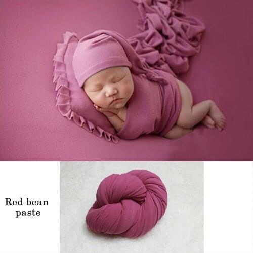 Photo Shoot Accessories Stretch Soft Wrap Photography Prop Blanket Newborn Baby Basket Filler Fabrics Background Backdrop Layer