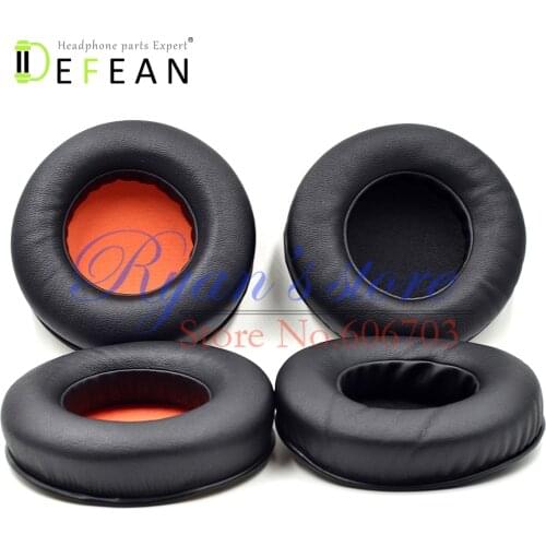Defean Replacement 90mm black / black orange Ear pads For Razer Kraken / Kraken Pro Gaming headphones Soft Foam headphone
