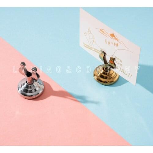 Photo Holder Memo Clips Desktop Calendar Message Clamps Stand Display Board Photography Props