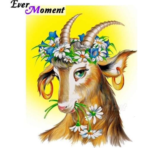 Ever Moment Diamond Painting Animal Picture Of Rhinestone Full Square Drill Decoration For Home Diamond Embroidery ASF1434