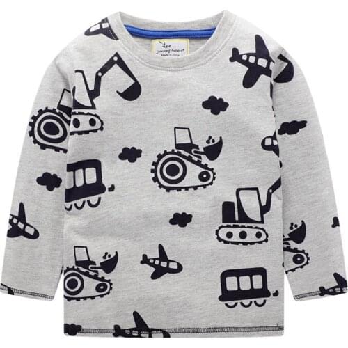 Boys T shirts Baby Clothes Cotton Long Sleeve Tees Cartoon New Cute Boys Girls T shirts Autumn Clothing