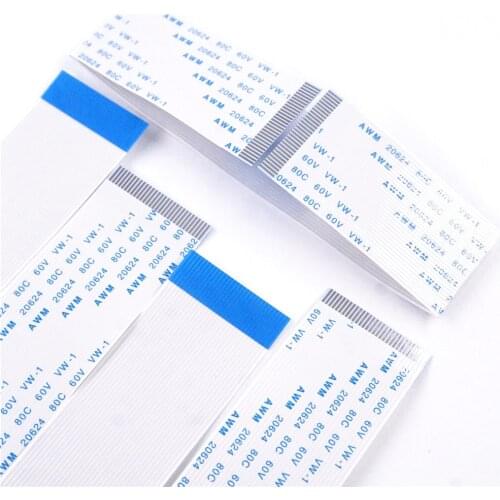 2 pcs FPC FFC Jumper Flexible Flat Cable 30 PIN 0.8 mm pitch Reverse Contact Type B Length 100 200 300 400 500 600 mm Opposite