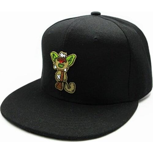 Cartoon Monster Embroidery Cotton Baseball Cap Hip-hop Cap Adjustable Snapback Hats for Men and Women 127