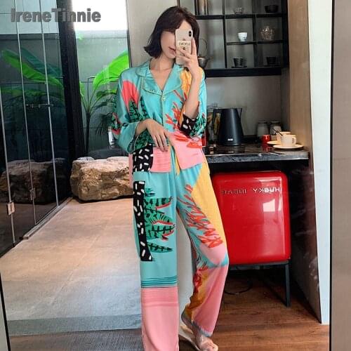 Женские атласные пижамы IreneTinnie China At AliExpress