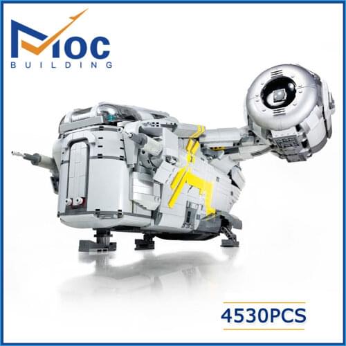 Spaceship Bricks the UCS Razor Crest Big Size 4530PCS Star Space Ship MOC Building Blocks Gifts Model Building Kits for Adults