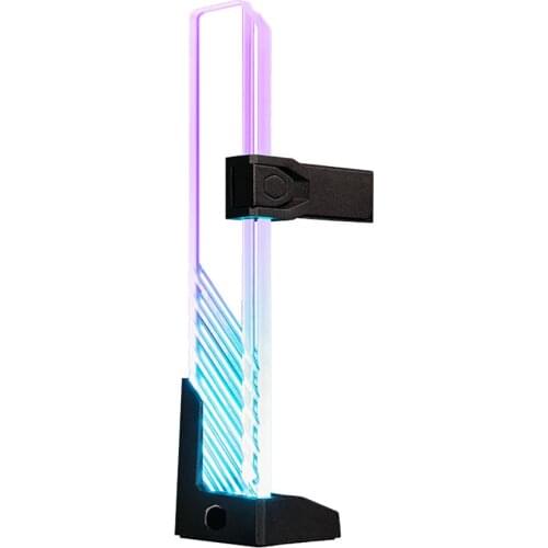 Cooler Master ARGB GPU Support Bracket 5V3 Needle Light Effect Tempered Glass Magnetic Graphics Card Bracket Adjustable Height