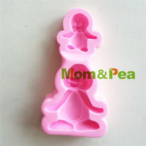 Mom&Pea MP134 Free Shipping Penguin Silicone Mold Cake Decoration Fondant Cake 3D Mold Soap Mold Food Grade