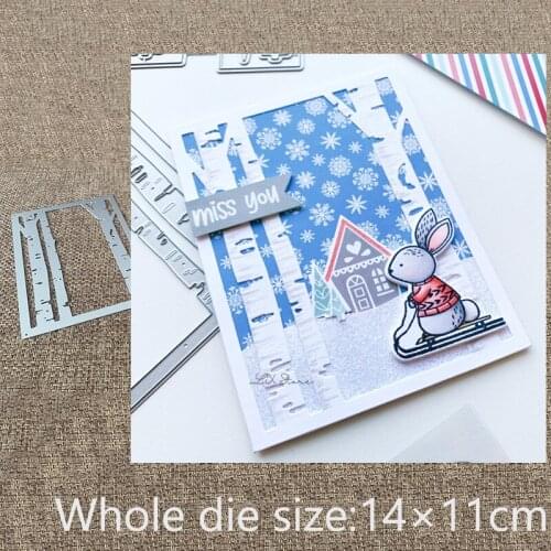 New Design Craft Metal stencil mold Cutting Dies White Birch Cover Plate scrapbook die cuts Album Paper Card Craft Embossing