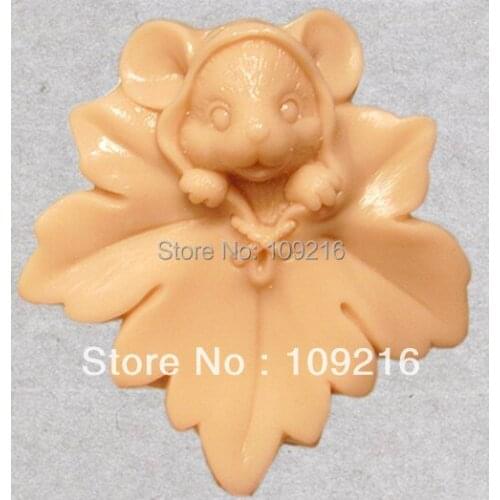 Wholesale!!!1pcs Little Mouse (50078) Silicone Handmade Soap Mold Crafts DIY Mold