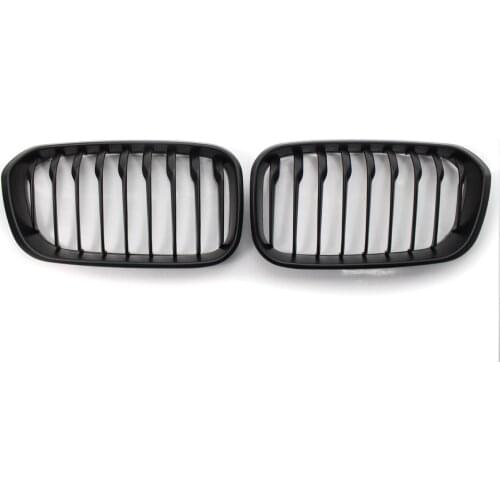 Front Kidney Grille Grill for BMW 1 Series F20 F21 120i 118i LCI 15-17 Matte