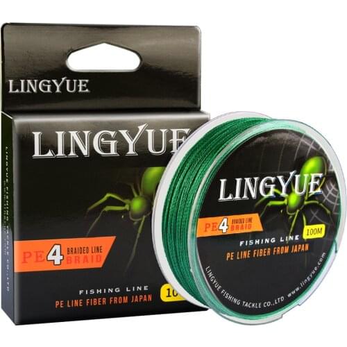 4 Strands Braided Fishing Line Multifilament 100m Carp Fishing Japanese Braided Wire Fishing Accessories Pe Line Fishing Weave