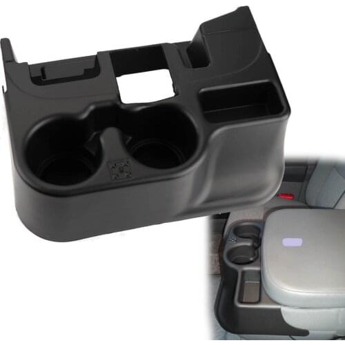 TAIHONGYU Black Car Center Console Drink Can Cup Holder Fit For Dodge Ram Add-On 1500/2500/3500 2003-2012