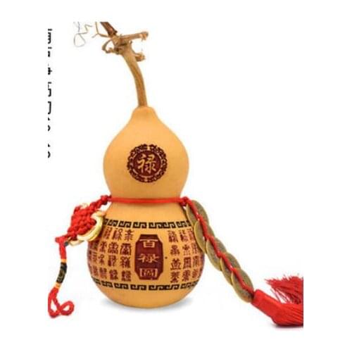 Size: 10-12cm no wooden seat Natural gourd Copper coin Engraved gourd in car gourd gift pendant Fujia handicraft factory wholesa