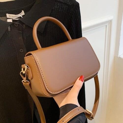 Shoulder Bag Female Designer Handbag Purse Crossbody Bag Backpack Women Fashion 2021 New Trend PU Leather All-match Solid Color
