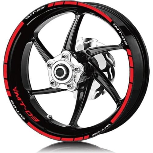 For YAMAHA MT-03 MT03 mt03 Motorcycle Front Rear Wheel Stickers Tire Stripes Reflective Waterproof LOGO Decals Stickers