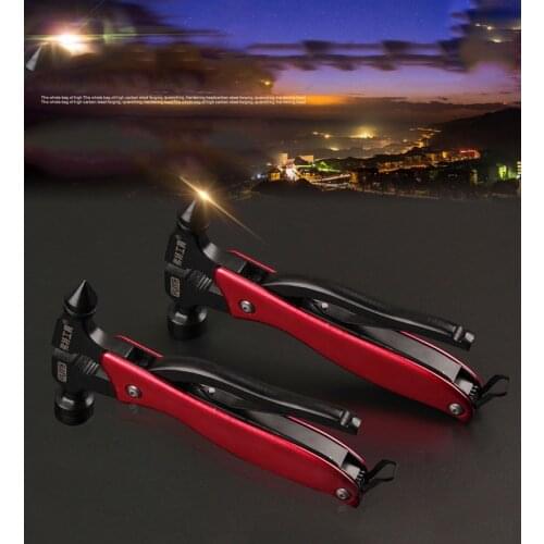 Free shipping Hatchet emergency safety hammer multifunction Axe stainless steel rescue weapon Outdoor Survival multi tools plier