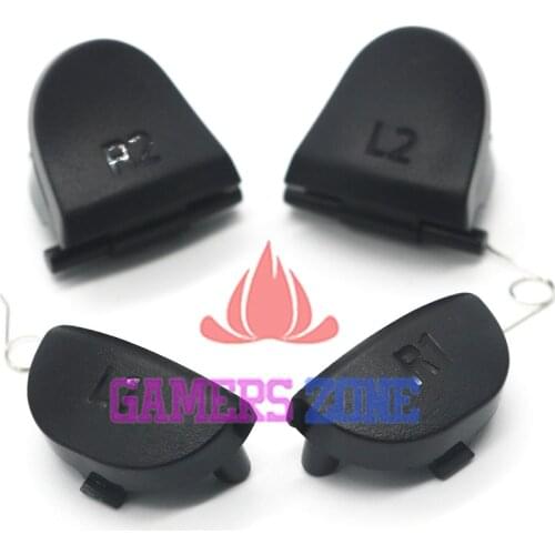 30sets Black L2 R2 L1 R1 Trigger Buttons+ Springs Replacement Parts For PS4 001 011 Controller