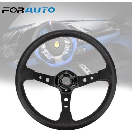 Universal 14 inch Drifting Sport Steering Wheel Car Racing Steering Wheels For Cars Racing With DIY Logo