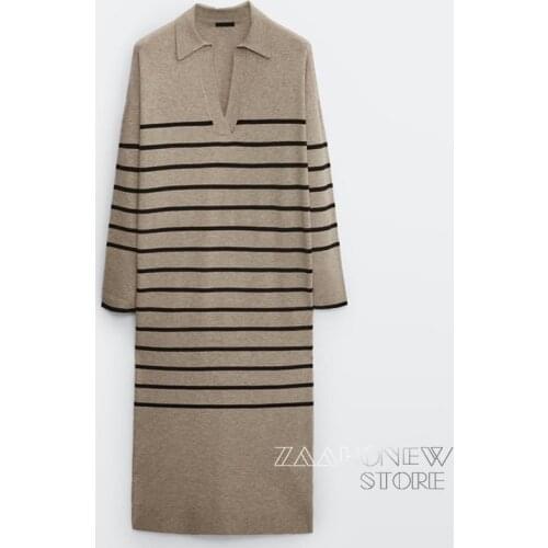 Модные трикотажные платья ZAAHONEW China At AliExpress