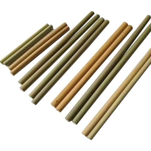1Pcs Organic Bamboo drinking straw For Party Birthday Wedding Biodegradable Wood Straws Tableware Wholesale