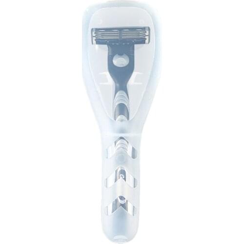 1PC Portable Men Manual Shaver Razor Cover Travel Case Holder Box for Fusion Plastic Make Up Organizer Makeup Box QA 027