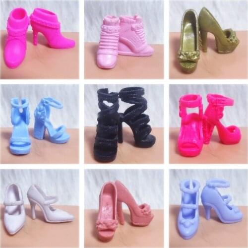 2020 Original 1 pair flat 1/6 Doll shoes Single shoes, flat feet, sneakers, sandals, slippers flats for Barbie Doll shoes 1/6