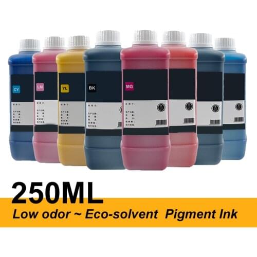 250ML Pigment Low odor Eco-solvent Ink For Epson DX4 DX5 DX6 DX7 XP600 TX800 PrinterHead Allwin Sky-Color PHANTOM TITANJET