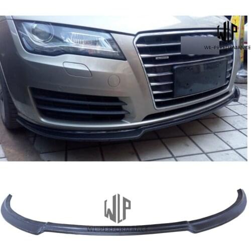 A7 Carbon Fiber Front Lip Splitter Car Styling For Audi A7 Standard Car Body Kit 2012-2015