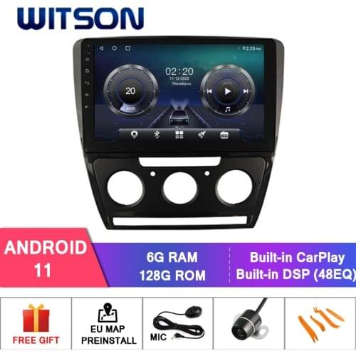 WITSON 10.2'' big screen Android 10.0 Octa core 4GB RAM CAR RADIO FOR VOLKSWAGEN SKODA OCTAVIA (AUTO A/C) 2010-2014