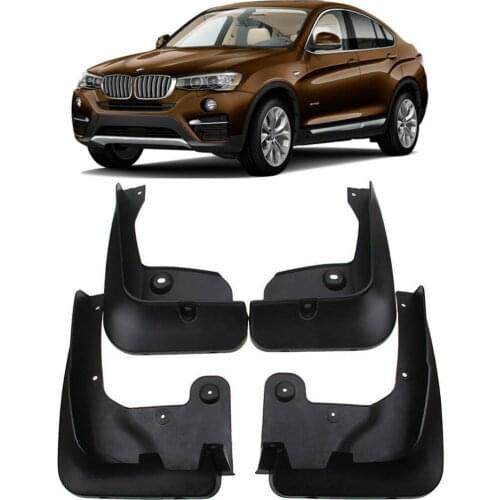 Brand New High Quality 4pcs Car Mudguards For BMW X4 F26 2015-2018 mudflaps Splash Guards car Fender Flares Genuine Mud flap