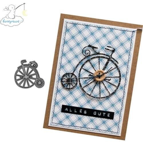 CH Bicycle buttons Metal Cutting Dies Embossing Scrapbooking Stencil Craft Cut Dies For DIY Card Crafts Handmade