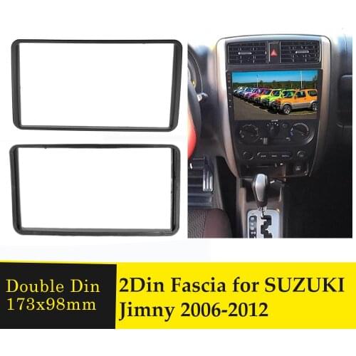 Double Din Radio Fascia for Suzuki Jimny 2006-2012 2 Din Car DVD Stereo Panel Dash Mounting Installation Trim Kit Frame Bezel