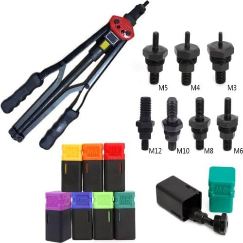 Riveter Gun Part Threaded Mandrel Replacement For Hand Nut Rivet Metric M3-M12