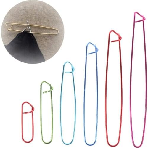 Hot Sales 6pcs Marker Stitch Holder Needle Clip Safety Pins Knitting Crochet Weaving Tools Cheap Wholesale Useful