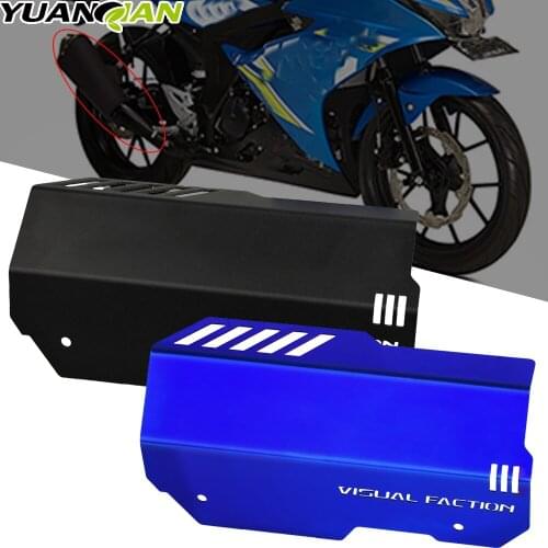 Motorcycle stainless steel Exhaust Pipe Cover Cowl Protector Heat Shield Guard FOR SUZUKI GSX150R GSX 150R 2018-2021 GSX150 R 20