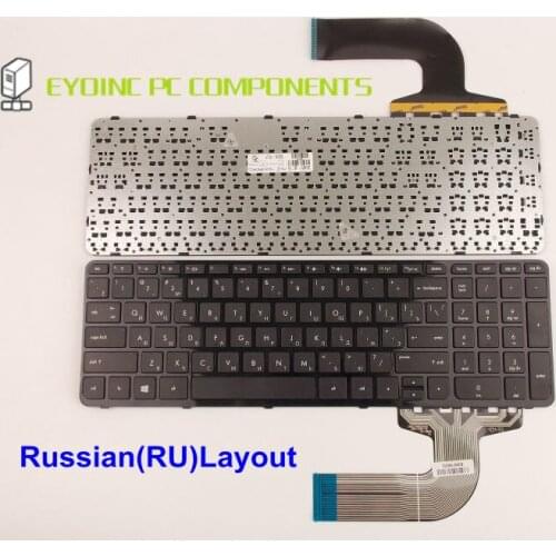 Genuine Laptop Keyboard For HP Pavilion 15-n060ca 15-n213ca 15-n220ca 15-n230ca 15-n233ca With Frame Russian RU Version