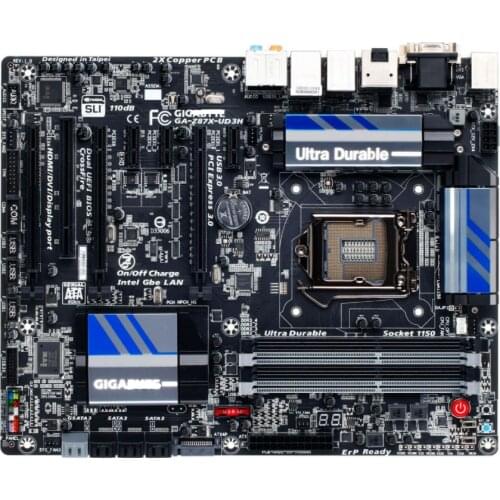 Gigabyte GA-Z87X-UD3H original motherboard LGA 1150 DDR3 DVI VGA HDMI USB2.0 USB3.0 32GB Z87X-UD3H Z87 used desktop motherboard