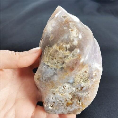 1pc 0.5kg 1 Piece Natural Gemstones Rock flower agate Flame Stones And Crystals Quartz cherry blossom Agate Stones Free Forms