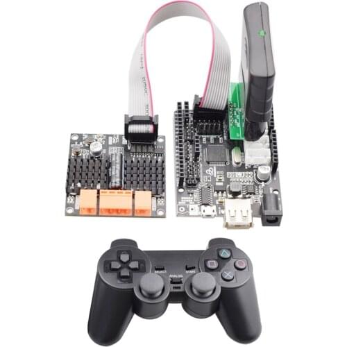 PS2/HC-06 Control Stm32f103rct6 Development Board with 24V Motor Driver Board for Big Load Smart Mecanum Wheel Robot Car STEM