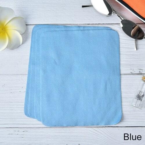 5pcs Blue Color Glasses Lens Cloth Wipes For Screen Sunglasses Microfiber Eyeglass Cleaning Cloth 17x15cm